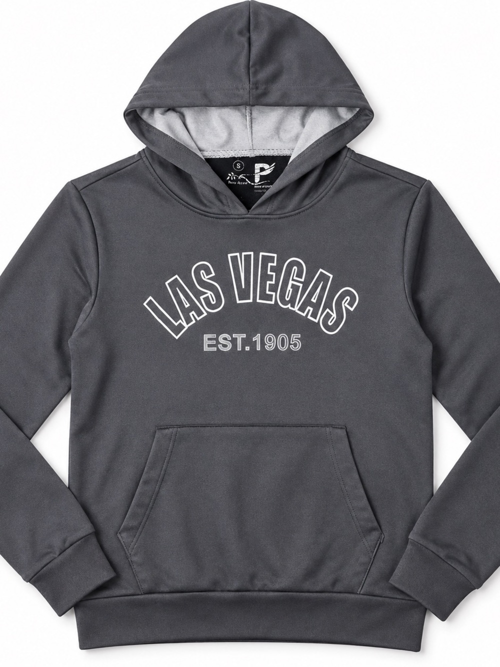 Men's Las Vegas Graphic Hoodie Sweatshirt - Charcoal